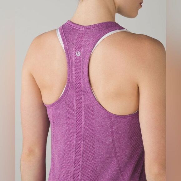Lululemon Swiftly Tech Racerback in Heathered Regal Plum - Picture 1 of 11